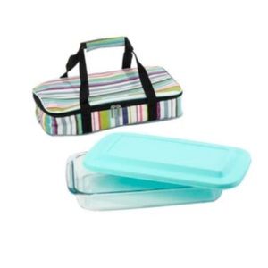Cooks 3 piece bake and take set multicolor